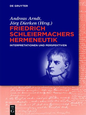 cover image of Friedrich Schleiermachers Hermeneutik